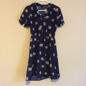 Floral button up F21 dress